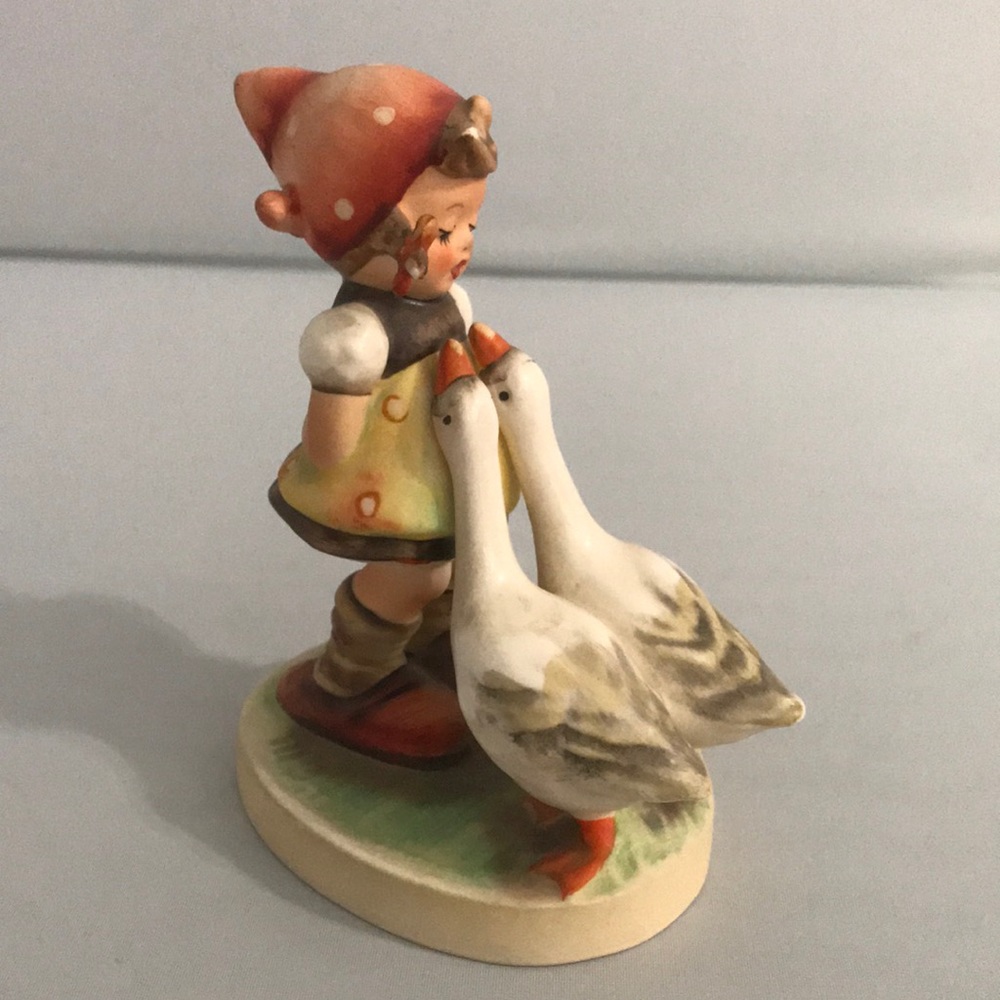 Hummel Goose Girl Goebel Germany Vintage Antique